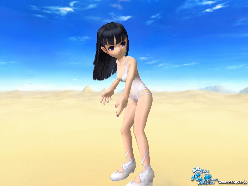 スクリーンショット アリンの白水着ジャンプアニメーション 40枚目