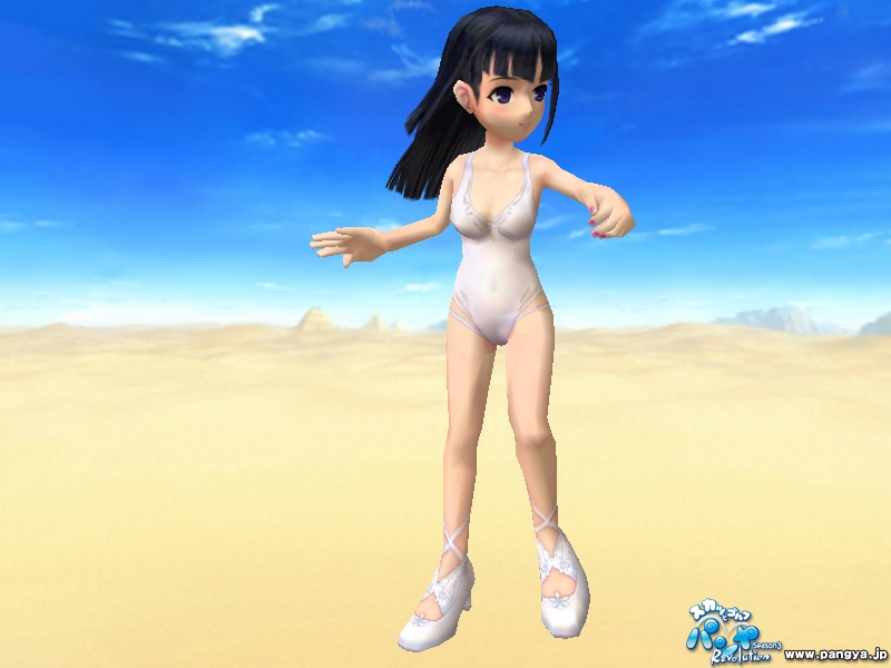 スクリーンショット アリンの白水着ジャンプアニメーション 41枚目